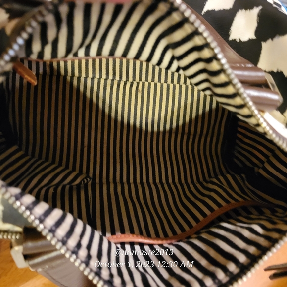 L.A.M.B. by Gwen Stefani Bristol Dartboard Satchel Luxury Designer Handbag #535 - Picture 5 of 14